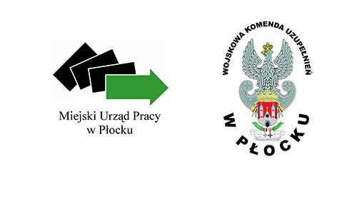 Logo MUP w Płocku oraz Logo WKU w Płocku