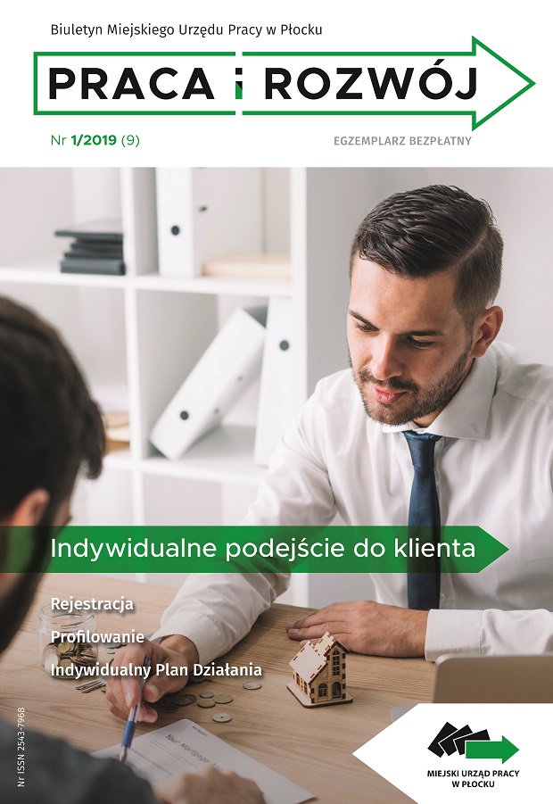 Obrazek dla: Biuletyn Miejskiego Urzędu Pracy w Płocku PRACA I ROZWÓJ Nr 1 2019 (9)